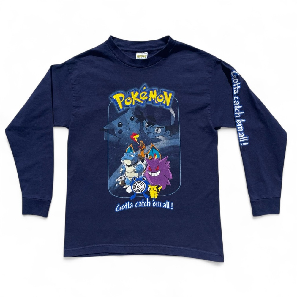 Vintage 1999 Nintendo Pokemon Gotta Catch ‘Em All Long Sleeve Shirt Rare HTF